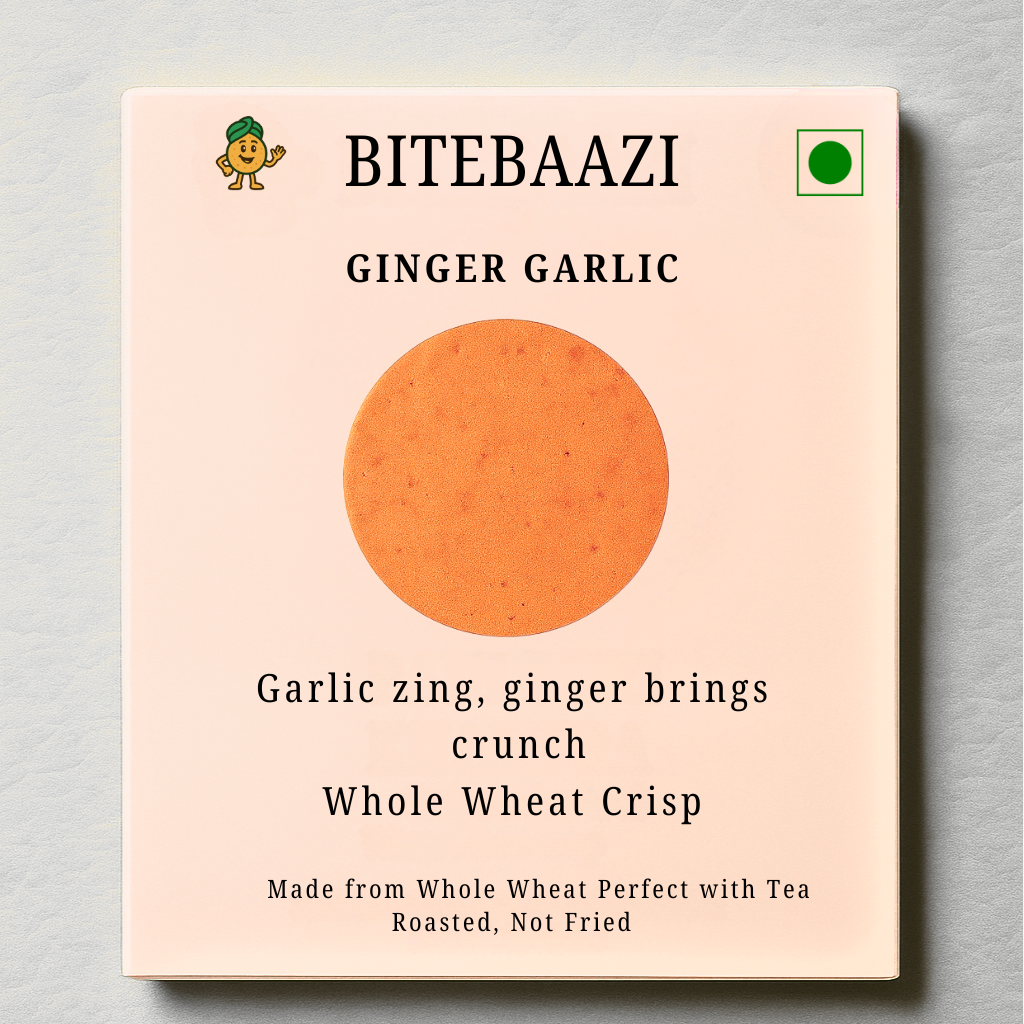 Tiny Ginger Garlic Khakhra